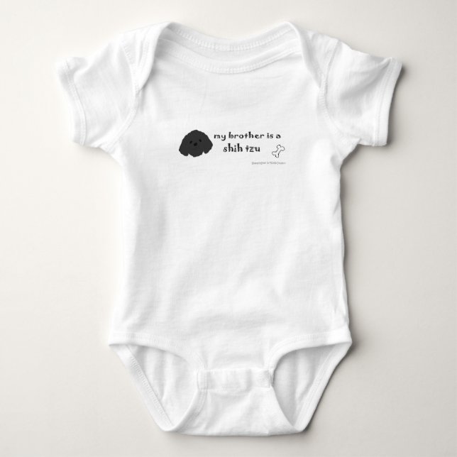 Min bror är en shih tzu t shirt (Framsida)