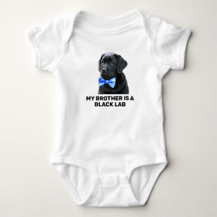Min bror är en svart labrador t shirt