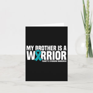 Min bror är en Warrior Tourette Syndrome Awarenes Kort