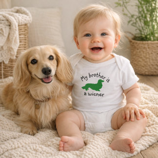 Min bror är en wiener långhårig dachshund outfit t shirt