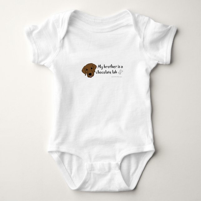 Min bror är ett chokladlabb tee shirt (Framsida)