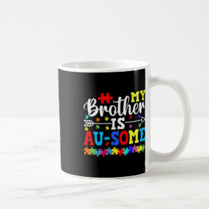 Min bror är lite Autism Awareness Syskon Kaffemugg