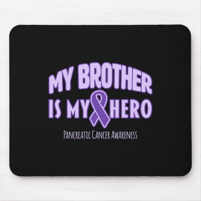 Min bror är min Hero - Pankreascancer Awarenes Musmatta (Framsidan)