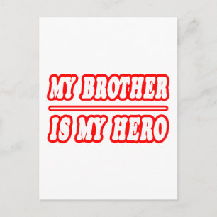 Min bror är min Hero Vykort