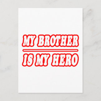 Min bror är min Hero Vykort