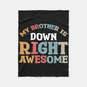 Min bror är nere Höger Fantastisk Fleecefilt