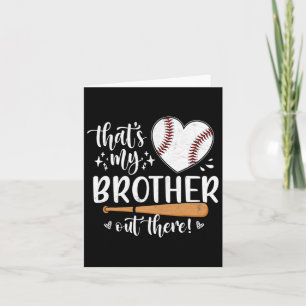 Min bror där ute Baseball Sister 1 Kort