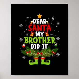 Min bror gjorde det för att matcha christma poster