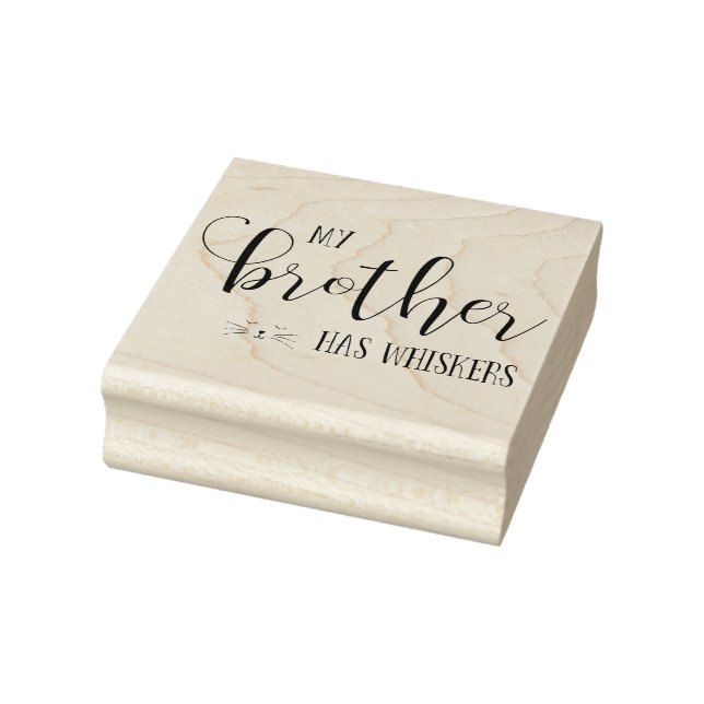 Min bror har Whiskers typografi Stämpel (Stämpel)