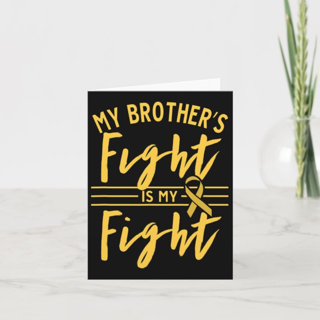 Min bror kämpar mot barncancer. kort (Framsida)