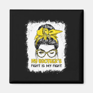 Min bror kämpar mot barncancer. magnet