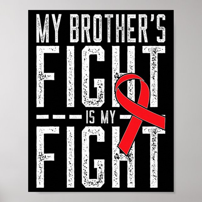 Min bror kämpar mot min blodscancer. poster (Framsidan)