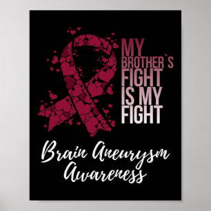 Min bror kämpar mot mitt krig mot hjärnan Aneurysm Poster