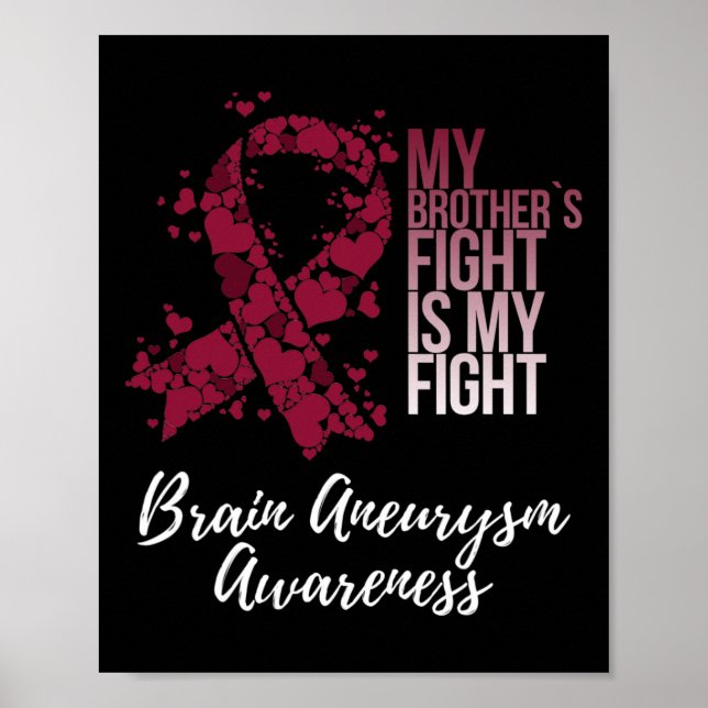 Min bror kämpar mot mitt krig mot hjärnan Aneurysm Poster (Framsidan)