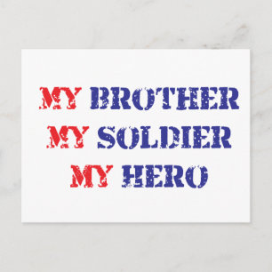 Min bror, min soldat, min hjälte vykort