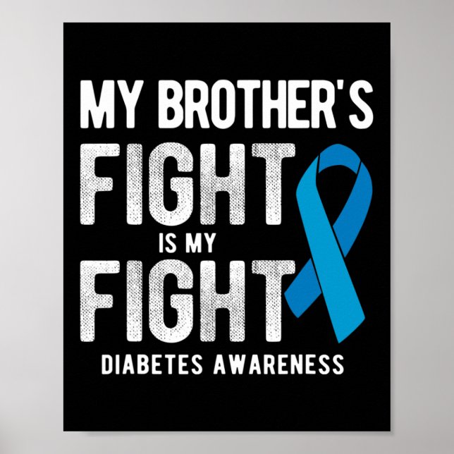 Min brors kamp min kamp Diabetesmedvetenhet  Poster (Framsidan)