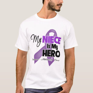 Min brorsdotter är min hjälte - purpurfärgat ba t shirt