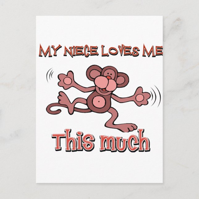 Min brorsdotter kärlek mig så mycket vykort (Framsida)