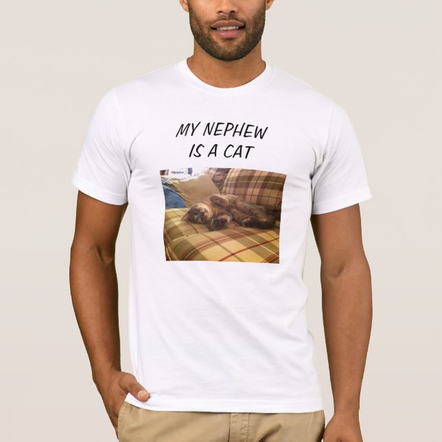Min brorson är en katt t shirt (Framsida)