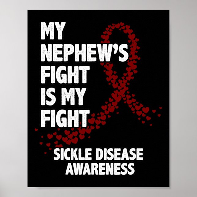 Min brorsons kamp är min kamp - Sickle Cell-medvet Poster (Framsidan)