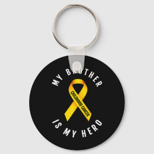 MIN BROTHER ÄR MY HERO CHILDHOOD CANCER AWARENESS  NYCKELRING