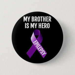 MIN BROTHER ÄR MY HERO EPILEPSY MEDVETENESS T SHIR KNAPP