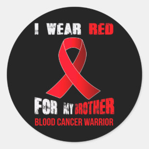 MIN BROTHER- MY BLOOD CANCER WARRIOR RUNT KLISTERMÄRKE
