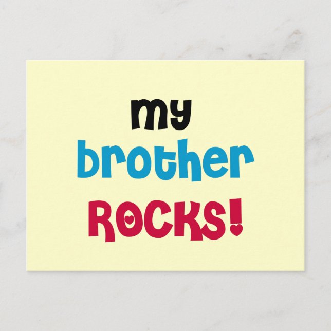 Min Brother Sten T-shirts och gåvor Vykort (Framsida)