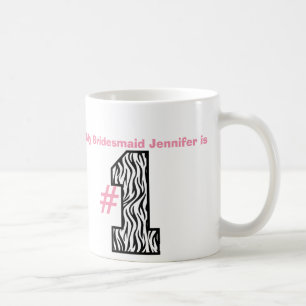 Min BRUDTÄRNA är numrerar en anpassningsbar den Kaffemugg