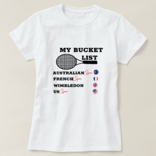 Min Bucket List Grand Slam Tröja - Anpassat Namn