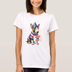 Min Bull Terrier är smartare än Trump T Shirt