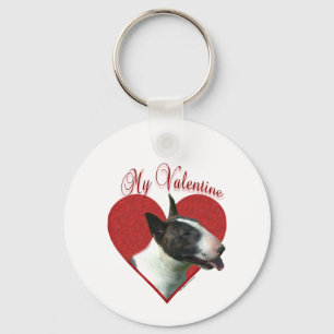 Min Bull Terrier Valentine Nyckelring