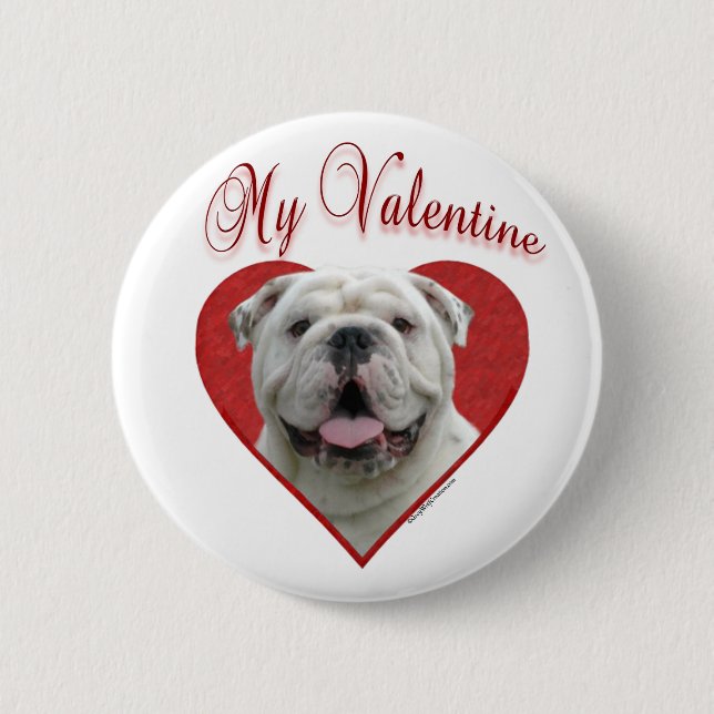 Min Bulldog Valentine Knapp (Framsida)