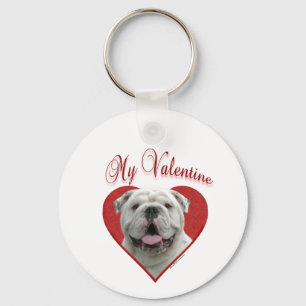 Min Bulldog Valentine Nyckelring
