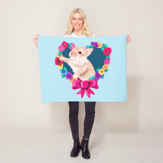 Min Bunny Valentine Fleecefilt (På plats)