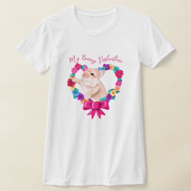 Min Bunny Valentine T-Shirt (Laydown)