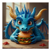Min Burger! Dragon Tea Time Affisch