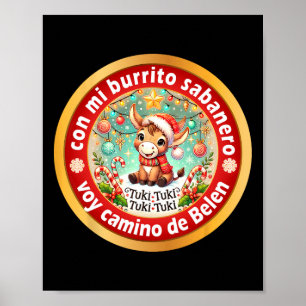 Min Burrito Sanero Mexikansk Jul Åsna Spanska Poster
