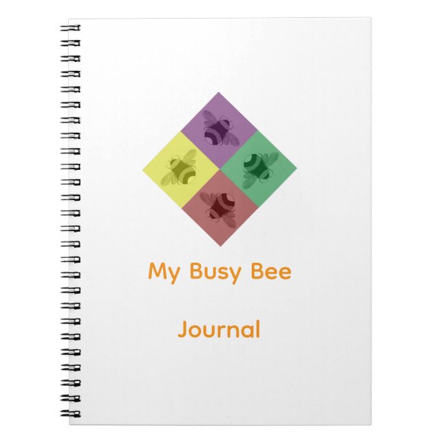 Min Busy Bee Journal Anteckningsbok (Framsidan)