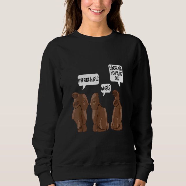 Min Butt Ontr Bunny Apparel Chocolate Påsk Boy G T Shirt (Framsida)