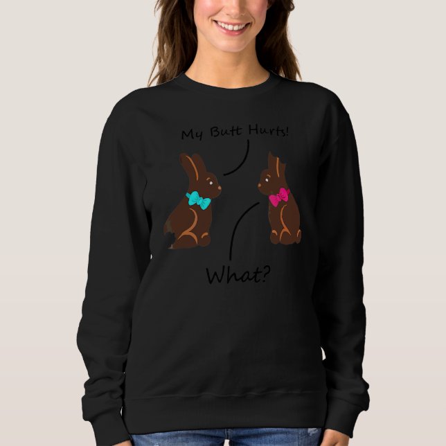 Min Butt Ontr Chocolate Bunny Påsk 1 T Shirt (Framsida)