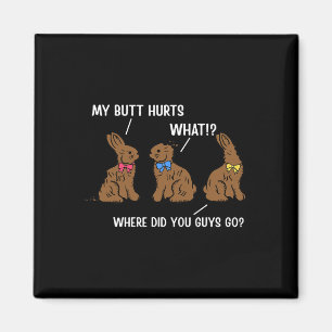 Min Butt Ontr Glad påsk Day Bunny Rabbit Eggs H Magnet