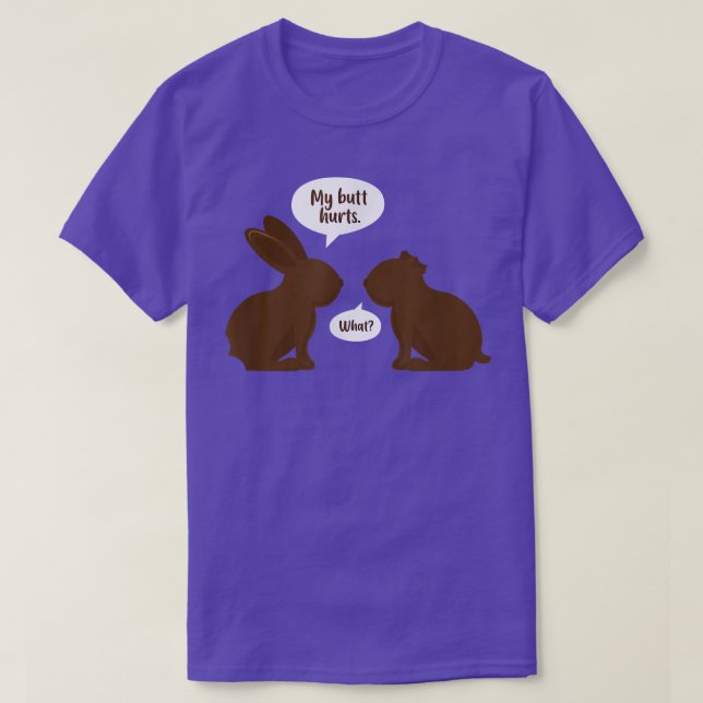 Min Butt Ontr vad Bunny Rabbit Bunnies Owner Öster T Shirt (Design framsida)