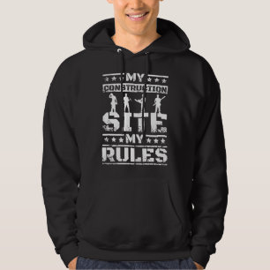 Min byggarbetsplats regler hoodie