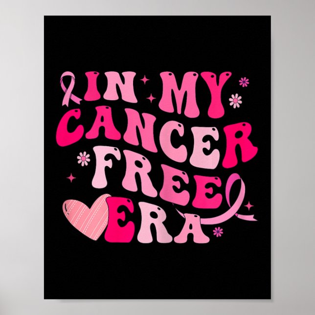 Min cancerfria era Breast Cancer Awareness Survivo Poster (Framsidan)