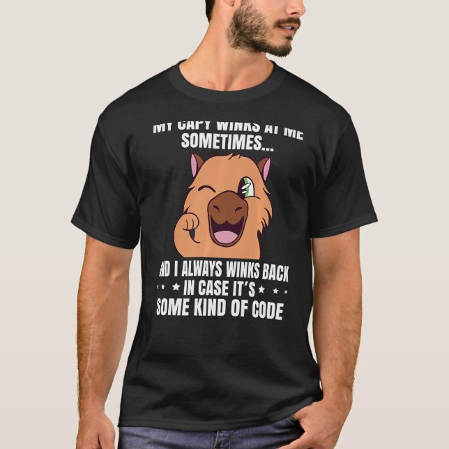 Min Capy vinkar ibland på mig... T Shirt (Framsida)