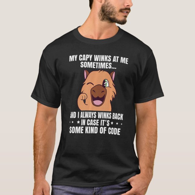 Min Capy vinkar ibland på mig... T Shirt (Framsida)
