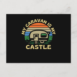 Min Caravan är min Castle Caravanning Vykort
