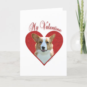 Min Cardigan Welsh Corgi Valentine Helgkort