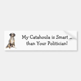 Min Catahoula är smartare än din politiker Bildekal